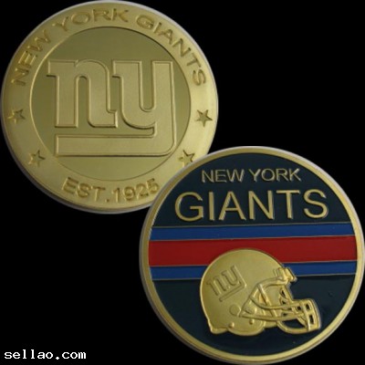 NFL New York Giants 24K GP coin