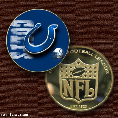 NFL Indianapolis Colts Colorzied Printed coin