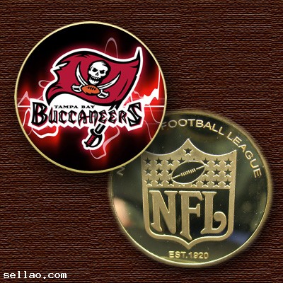 NFL Tampa Bay Buccaneers Colorzied Printed coin