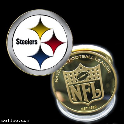NFL Pittsburgh Steelers Colorzied Printed coin