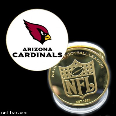 NFL Arizona Cardinals Colorzied Printed coin