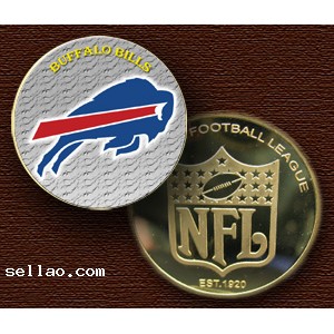 NFL Buffalo Bills Colorzied Printed coin