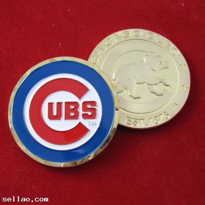 MLB Chicago Cubs Colorized Commemorial Coin