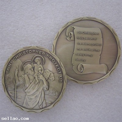 SAINT CHRISTOPHER PROTECT US Commemorative Coin
