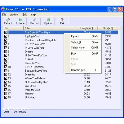 Free CD to MP3 Converter 4.3