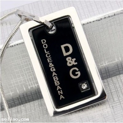 Dolce & Gabbana D&G stainless steel necklace pendant
