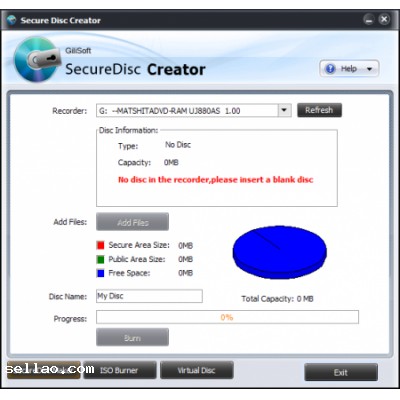 GiliSoft Secure Disc Creator 6.0.0