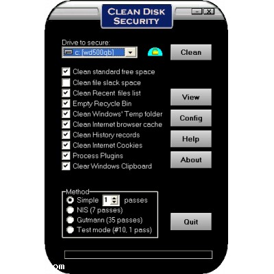Clean Disk Security 8.03