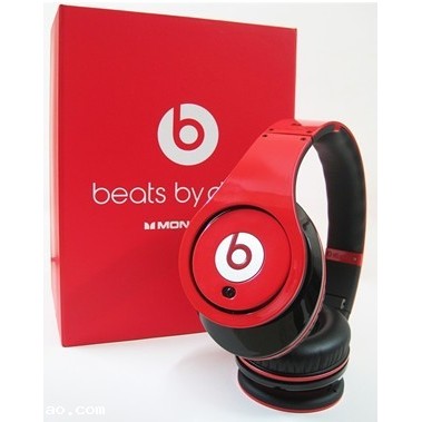 Beats by Dr. Dre Studio (Red) High Definition Powered Isolation Head
