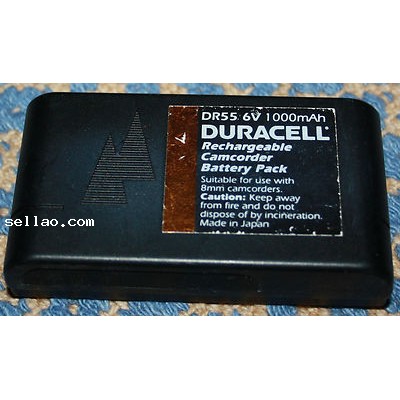 DURACELL DR55 - Rechargeable Camcorder 6V 1000mAh NiCad Battery - Replaces NP-55