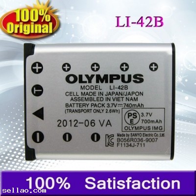 Genuine Original Olympus Li-42B Li42B Battery 3.7v 740mAh made in JAPAN