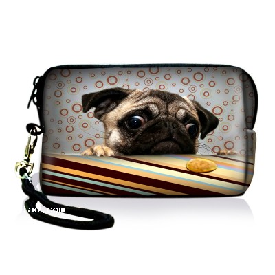 Cute Pug Soft Digital Camera Case Bag Pouch For Nikon Canon Sony Samsung Kodak