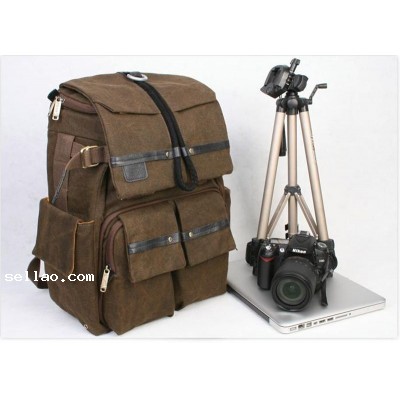 Rush r6714 Professional SLR Double-shoulder Camera Backpack bag belt rain cover