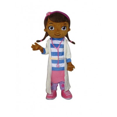 Free Shipping Deluxe EVA Head Doc McStuffins Mascot Costume, Real Picture! with helmet & fan FT30532