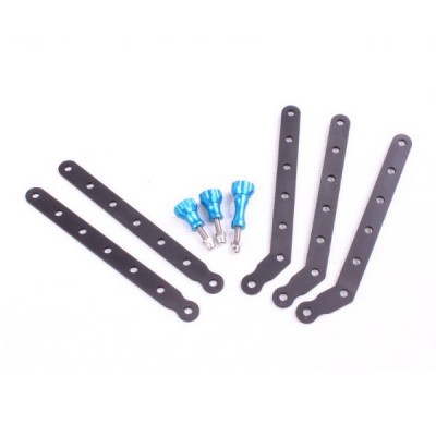 New Blue Aluminum Alloy Extension Arms Mount Screw for Gopro HD Hero 2 Hero 3