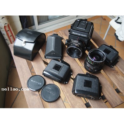 Mamiya RB67 2 lens 4 film back 2 viewfinder medium format camera complete set