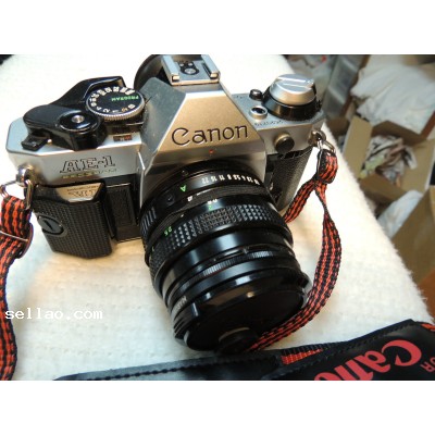 Canon AE-1 Program (Kit w/ 50mm f/1.4SSC lens) 35mm SLR Film Camera