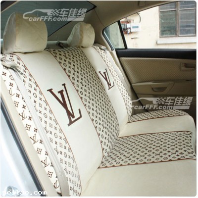 New Classic Beige Louis Vuitton LV car seat cover