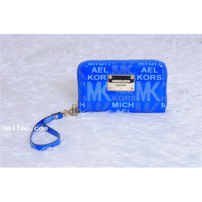 MICHAEL Michael Kors Exclusive Printed iPhone® 5S, 5C, 5 , 4s & 4 Zip Wallet blue
