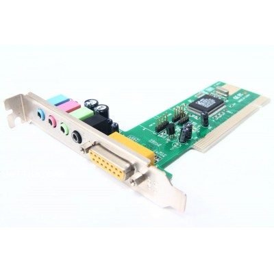 4.0 PCI Computer Sound-Karte/ PC Audio-Card Game Midi-Port C-Media HSP56 CMI8738