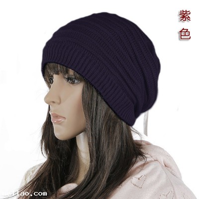 2014 new brand Fashion Cool Knit Warm Ski Beanie Hat Skull hat Oversized ski cap Bib Dual Winter cap