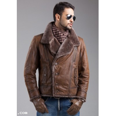 100% credible AAA cow leather Men's jackets Outdoor Coat