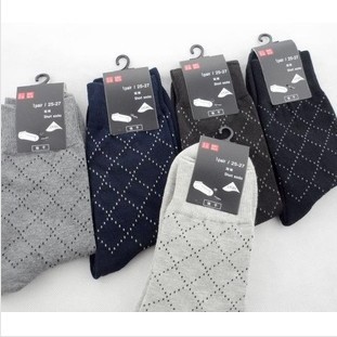 In tube socks business socks cotton socks wholesale cotton socks diamond male socks W19