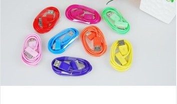 10 pcs/lot USB Data Sync Charger Cable Adapter For Apple IPhone 5 5G 5S 5C IPad Mini IPod Touch 5 Nano 7 Muti Colors Free ship