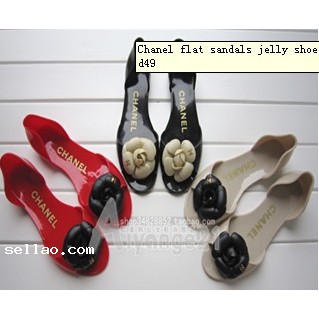 Chanel flat sandals jelly shoes boots sandals d49