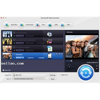 Doremisoft Video Converter 5.2.1 for Mac OS X