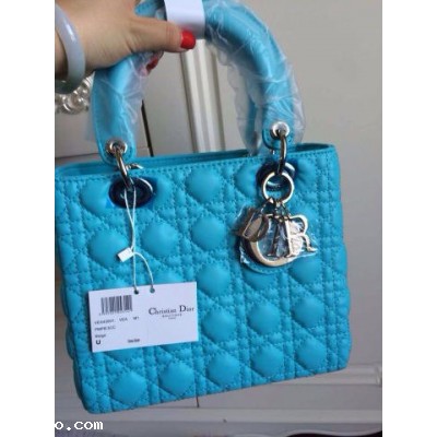 Dior Lady women bag Blue handbag