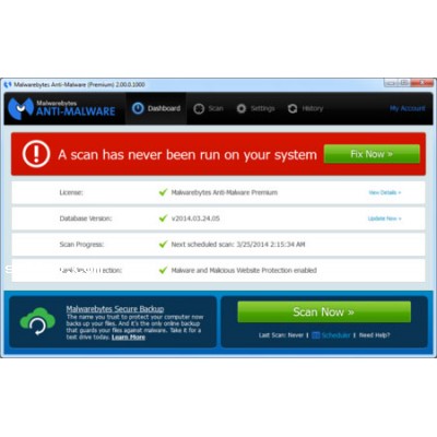 Malwarebytes Anti-Malware Premium 2.0.2.1012