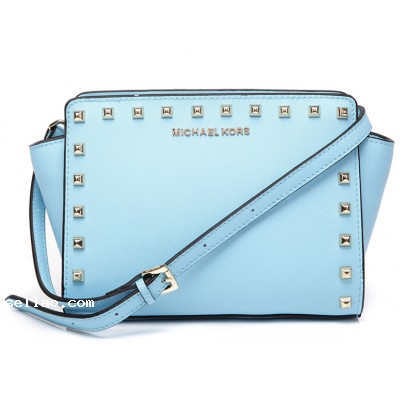 2014 new summer MK original cowhide leather handbag cross pattern MK rivets bag bag