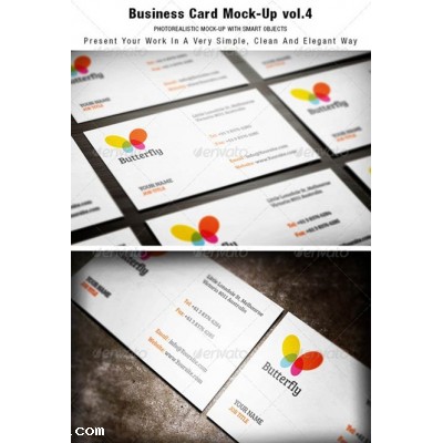 Business Card Mock-up vol.4