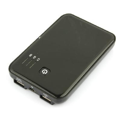 5000mAh External Battery Charger Power Bank 2 Dual USB 2A for iPad/iPhone 4