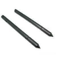 2 in 1 Black Touch Screen Soft Rubber Stylus Pen w/ Carbon Core Pencil for Apple iPad