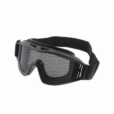 Top Unique Steel Mesh Protective Goggles Mask Black New