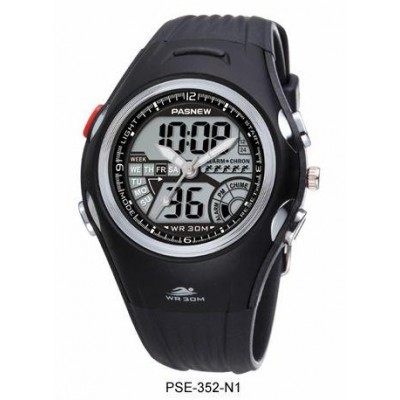 PASNEW Water-proof Boy and Girl Sport Watch Double Movement PSE-352