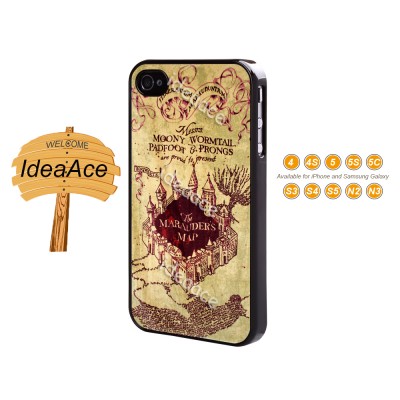 The marauder's map, Phone case, Harry Potter, Phone cover, Skin-N0074