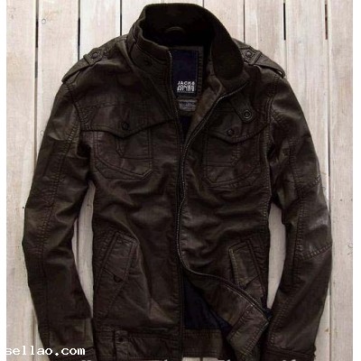 2010 new NWT Jack Jones Men Leather jackets HQ-2