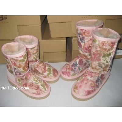 09NEW 5802 ROMANTIC SHORT FLORAL UGGs BOOTS