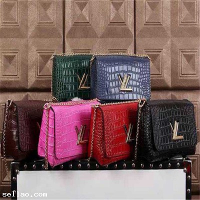 New fashion LV whole genuine leather Crocodile women shoulde bag women casual bag