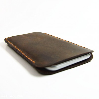 Handmade Leather iphone 6 Wallet - Distressed Leather Perfectio