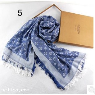 Blue Louis vuitton monogram denim scarf wrap shawl!