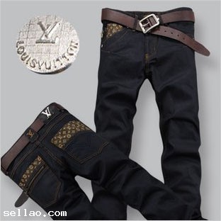 Louis Vuitton Men LV Men's Slim Straight jeans @11