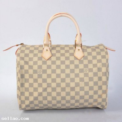 Louis Vuitton_ Damier Azur Speedy 35 Hangbags N41535