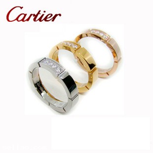 24k gold CARTIER + diamond finger ring