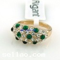 14K solid Gold 7.95ct Emerald cut diamonds ring