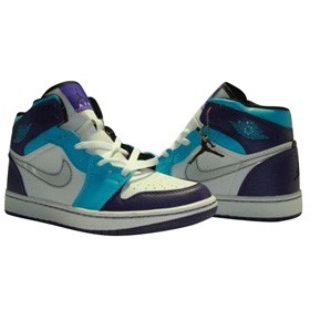 Nike Shoes - Air Jordan 1 of Blue White Black