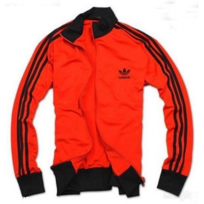 Adidas Simple Track Top Orange with Black Retro Jackef